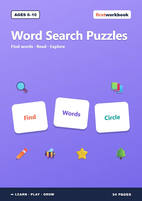 Word Search Puzzles for Kids cover for children
