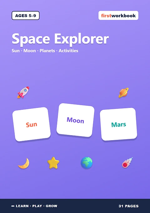 Space Explorer Activity Book cover for children