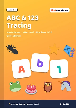 Alphabet & Number Tracing Masterbook book cover for kids