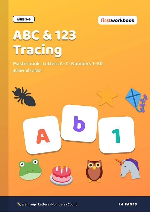 Alphabet & Number Tracing Masterbook book cover for kids