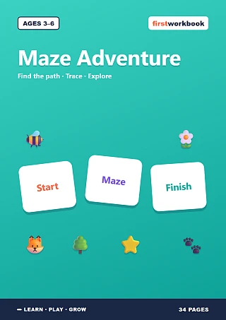 My First Maze Adventure Book cover for children