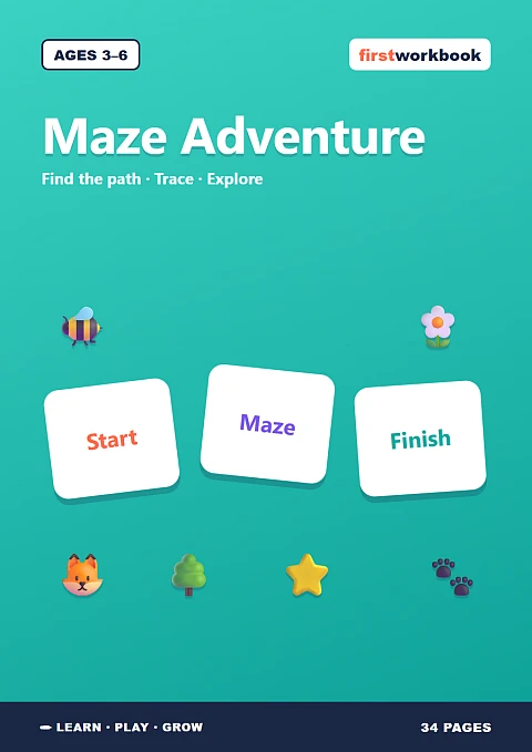 My First Maze Adventure Book cover for children