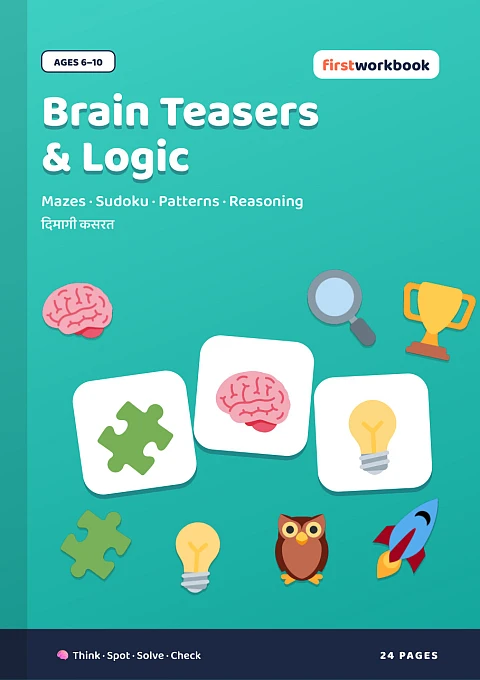 Brain Teasers & Logic Book – FirstWorkbook
